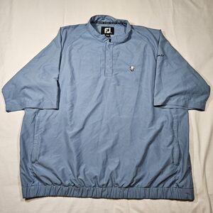 FootJoy Golf Men's Short Sleeve Rain Jacket XL Blue